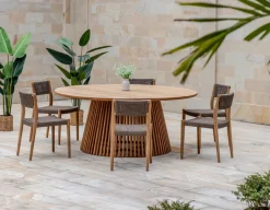 Havemøbelland Luna Alana Teak Havemøbelsæt - Ø180 cm