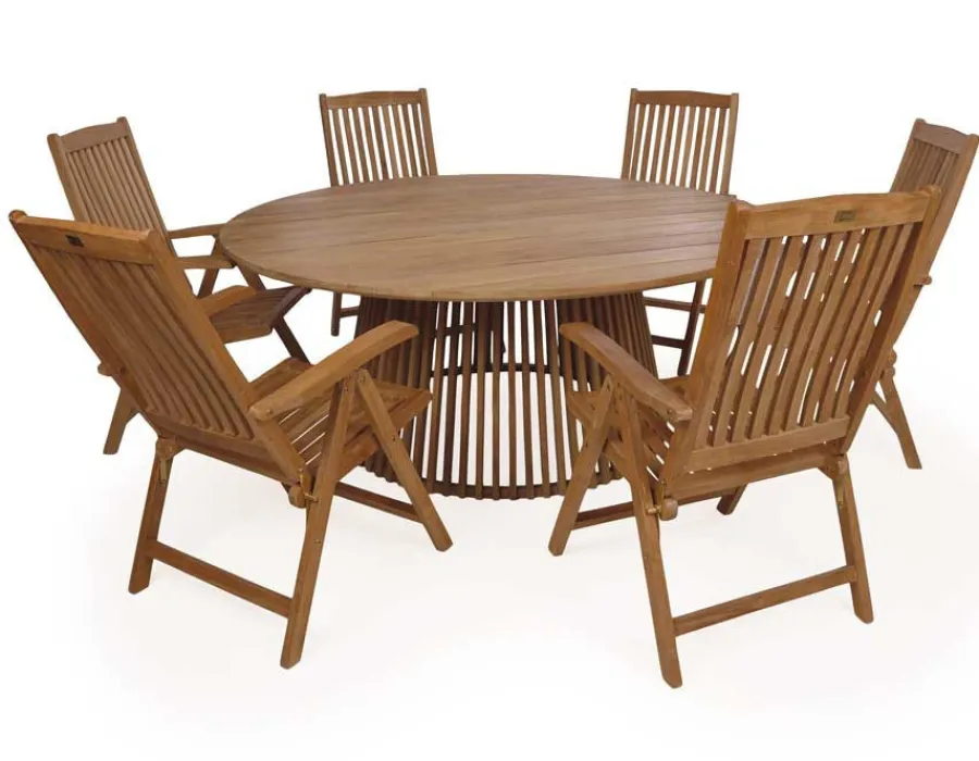 Havemøbelland Luna 180 Devon Teak Havemøbelsæt