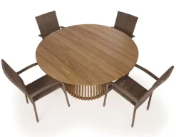 Havemøbelland Luna 150 Geneve Dusty Teak Havemøbelsæt