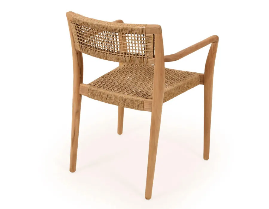 Havemøbelland Luna Manja Teak havemøbelsæt m/4 stole - Ø150 cm