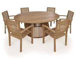 Havemøbelland Luna 180 Pala Teak Havemøbelsæt