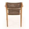 Havemøbelland Luna Tonka Teak havemøbelsæt m/4 stole - Ø150 cm