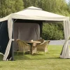 Havemøbelland Luxus Pavillon 3x3 meter - Hvid