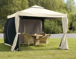 Havemøbelland Luxus Pavillon 3x3 meter - Hvid