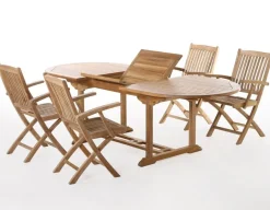 Havemøbelland Madrid Teak Havemøbelsæt m/4 Mia m/armlæn