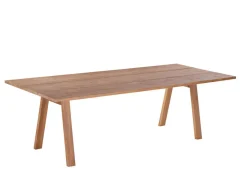 Havemøbelland Mako Plankebord 90x200 cm - m/bordben i teak - Skrå