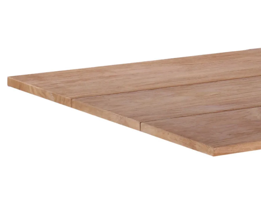 Havemøbelland Mako Plankebord 90x200 cm - m/bordben i teak - Skrå