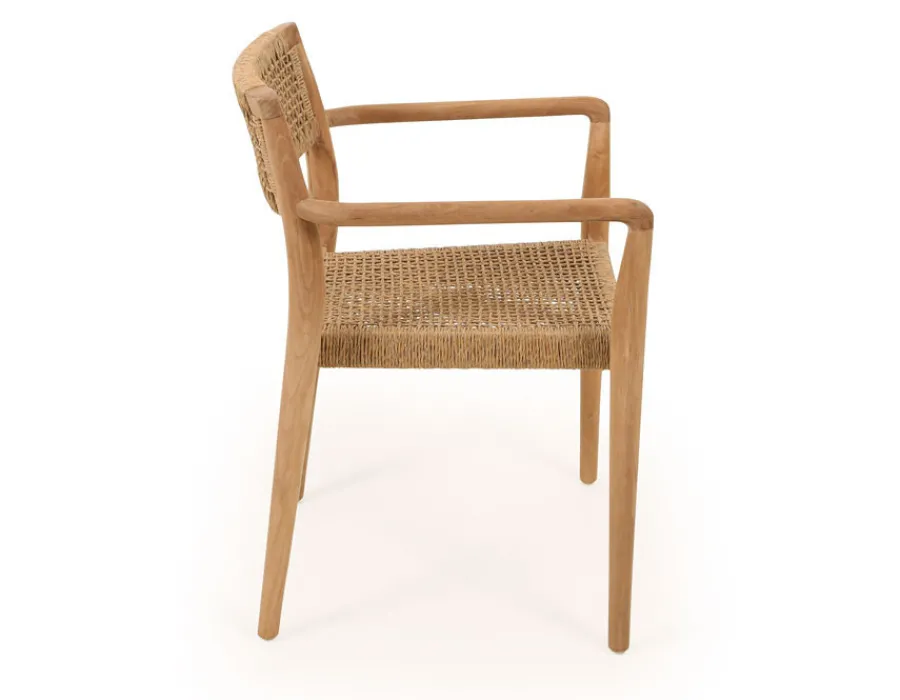 Havemøbelland Manja Teak Havestol m/armlæn