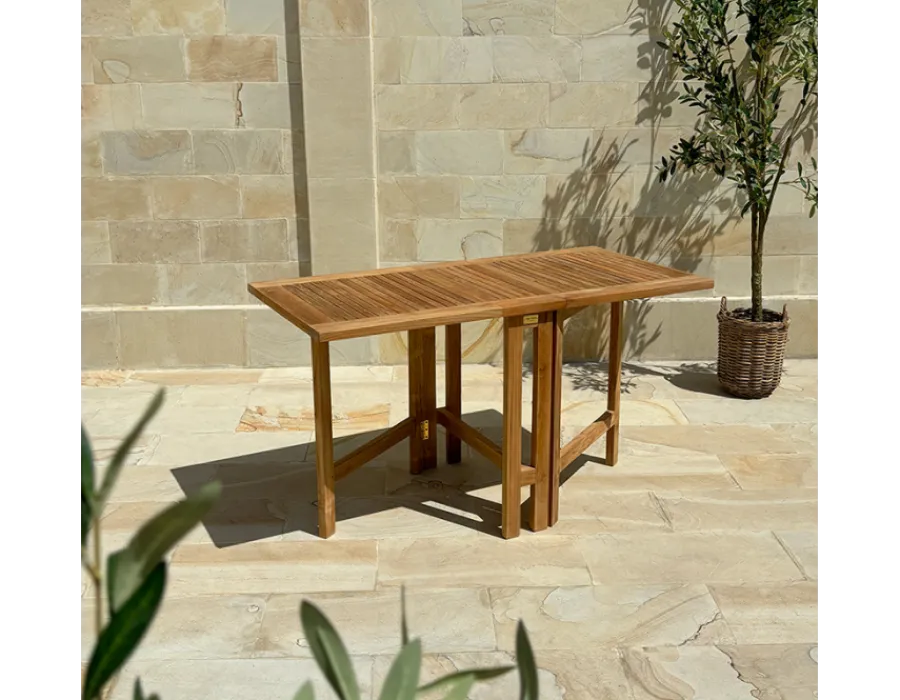 Havemøbelland Marstal teak Butterfly bord 65x130 cm