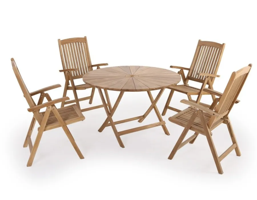 Havemøbelland Matahari 120 Madrid Teak Havemøbelsæt