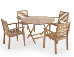 Havemøbelland Matahari 120 Pala Teak Havemøbelsæt
