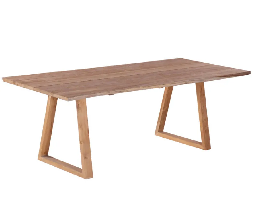 Havemøbelland Maxi Plankebord 90x200 cm - m/bordben i teak - Trapez