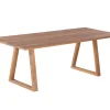Havemøbelland Milo Plankebord 100x240 cm - m/bordben i teak - Trapez