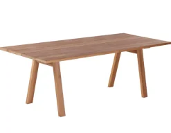 Havemøbelland Milo Plankebord 90x200 cm - m/bordben i teak - Skrå