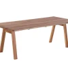 Havemøbelland Mona Plankebord 100x240 cm - m/bordben i teak - Skrå