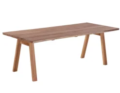 Havemøbelland Mona Plankebord 90x200 cm - m/bordben i teak - Skrå