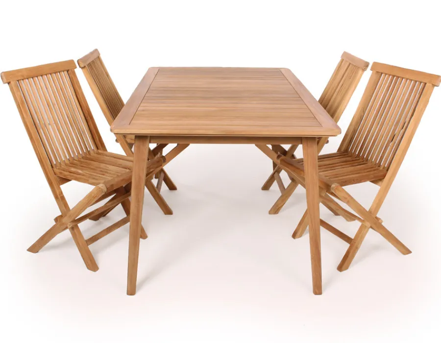 Havemøbelland Murcia Kiel Teak Havemøbelsæt - 90x150 cm