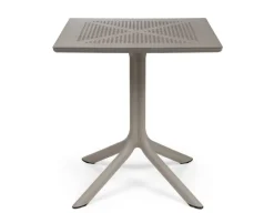Havemøbelland Nardi Clip Cafebord 70x70 cm - Latte