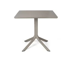 Havemøbelland Nardi Clip Cafebord 80x80 cm - Latte