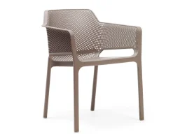 Havemøbelland Nardi Clip Net Cafesæt 80x80 - Latte