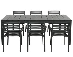 Havemøbelland Nardi Rio Doga Havemøbelsæt 140-210cm - Antracit