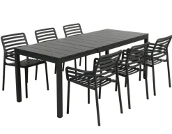 Havemøbelland Nardi Rio Doga Havemøbelsæt 140-210cm - Antracit