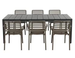 Havemøbelland Nardi Rio Doga Havemøbelsæt 140-210cm - Antracit/Tabacco