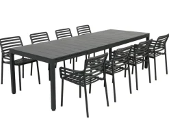 Havemøbelland Nardi Rio Doga Havemøbelsæt 210-280cm - Antracit