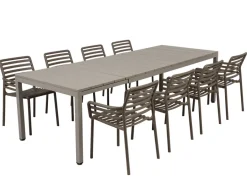Havemøbelland Nardi Rio Doga Havemøbelsæt 210-280cm - Latte/Tabacco