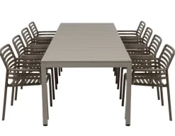 Havemøbelland Nardi Rio Doga Havemøbelsæt 210-280cm - Latte/Tabacco