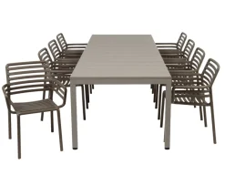 Havemøbelland Nardi Rio Doga Havemøbelsæt 210-280cm - Latte/Tabacco