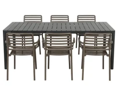 Havemøbelland Nardi Tevere Doga Havemøbelsæt 147-211cm - Antracit/Tabacco