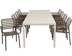 Havemøbelland Nardi Tevere Doga Havemøbelsæt 210-275cm - Sand/Tabacco