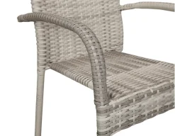 Havemøbelland Nydala Geneve Havemøbelsæt m/4 stole - 90x150/200 - Grå