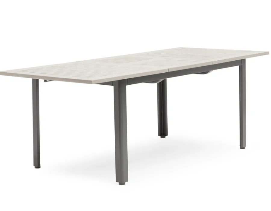 Havemøbelland Nydala Havebord - 90x150/200 cm - Lys Grå