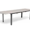Havemøbelland Nydala Havebord - 90x200/280 cm - Lys Grå