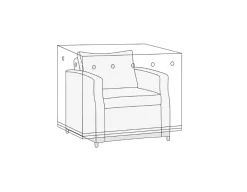 Havemøbelland Overtræk til Lounge/sofastol - 96x96x96cm