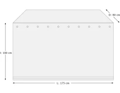 Havemøbelland Overtræk (175x80) til hyndebox
