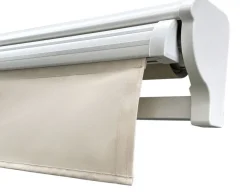 Havemøbelland Pil Markise - Semikassette m/Motor - 3,5 x 3 m - Hvid/Beige