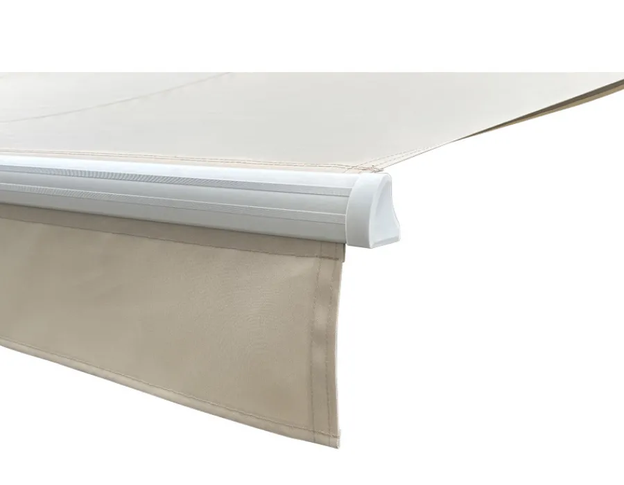 Havemøbelland Pil Markise - Semikassette m/Motor - 3,5 x 3 m - Hvid/Beige