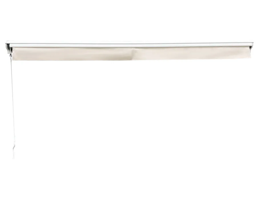Havemøbelland Pil Markise - Semikassette m/Motor - 3,5 x 3 m - Hvid/Beige