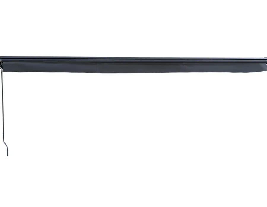 Havemøbelland Pil Markise - Semikassette m/Motor - 4,8 x 3 m - Grå/Grå
