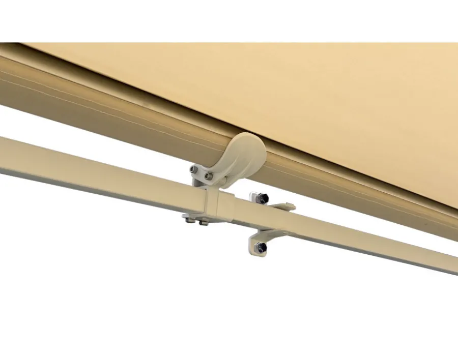 Havemøbelland Pil Markise - Semikassette m/Motor - 4,8 x 3 m - Hvid/Beige
