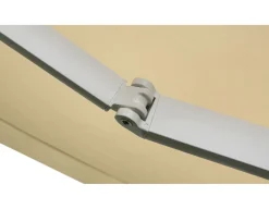 Havemøbelland Pil Markise - Semikassette m/Motor - 4,8 x 3 m - Hvid/Beige