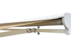 Havemøbelland Pil Markise - Semikassette m/Motor - 4,8 x 3 m - Hvid/Beige