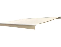 Havemøbelland Pil Markise - Semikassette m/Motor - 4,8 x 3 m - Hvid/Beige