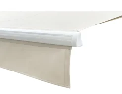 Havemøbelland Pil Markise - Semikassette m/Motor - 4,8 x 3 m - Hvid/Beige