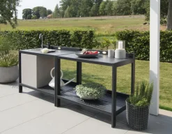 Havemøbelland Plante/arbejdsbord - Mørkegrå