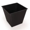 Havemøbelland Plantekrukke - H: 38 cm - Sort