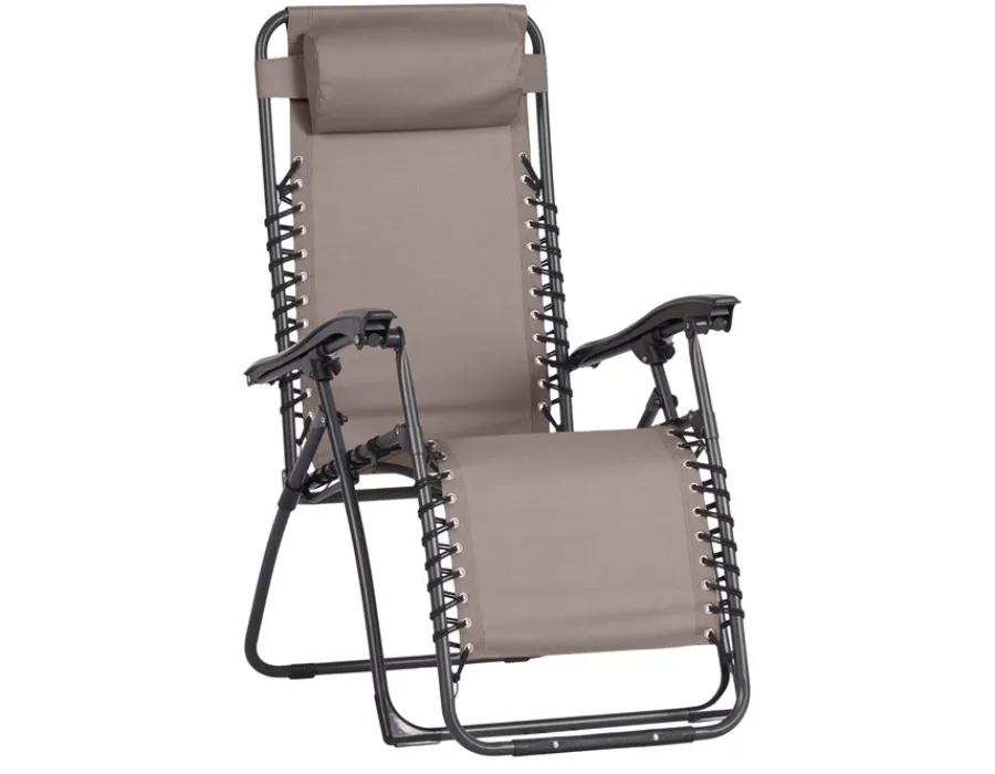 Havemøbelland Relax stol - Sort/Taupe